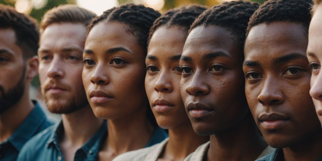 Various individuals showcasing different skin types.